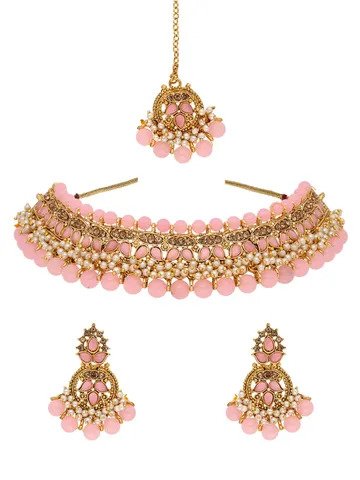 Antique Necklace Set in Rajwadi