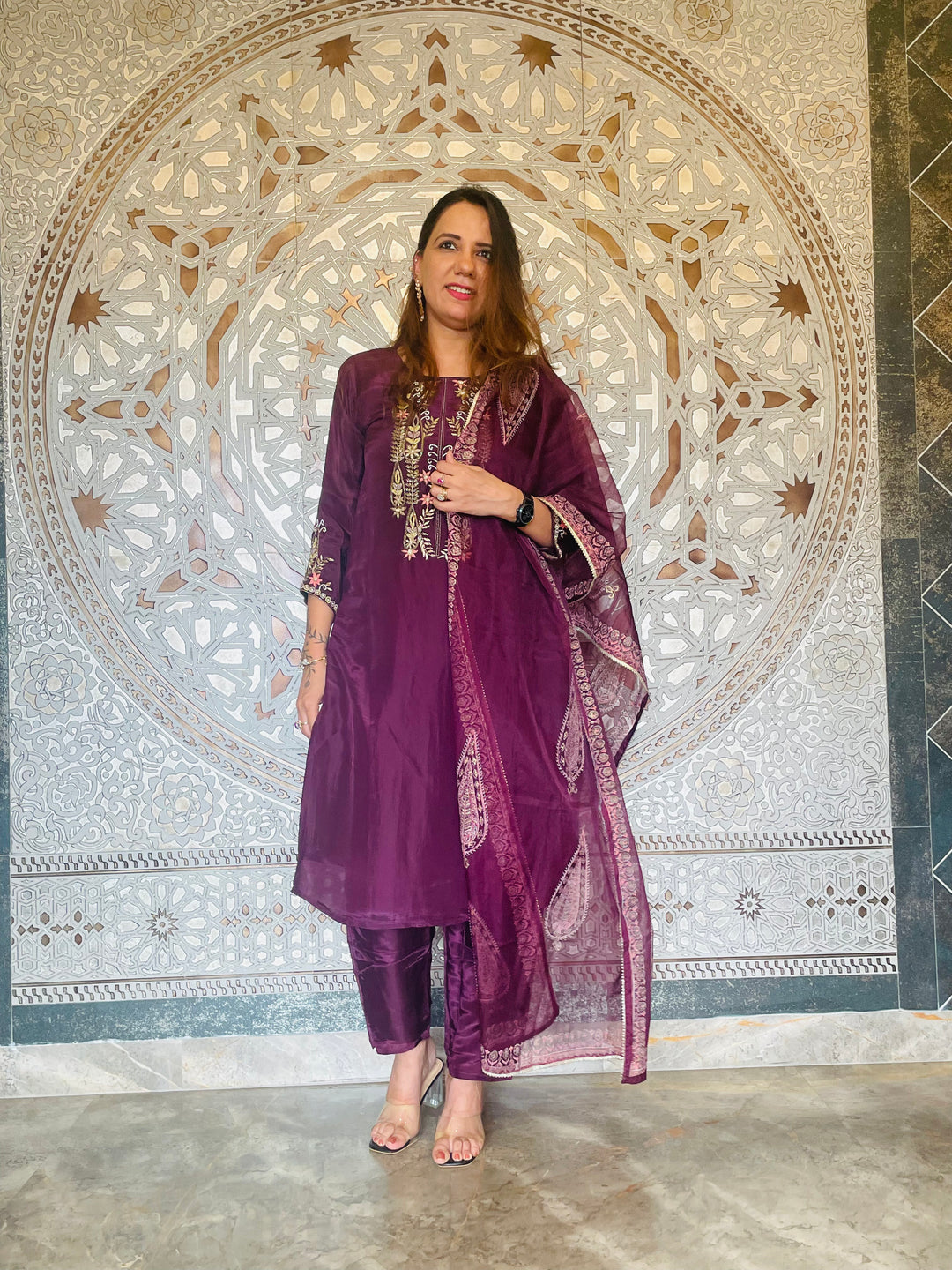 Salwar Suit Grape Purple 3 piece