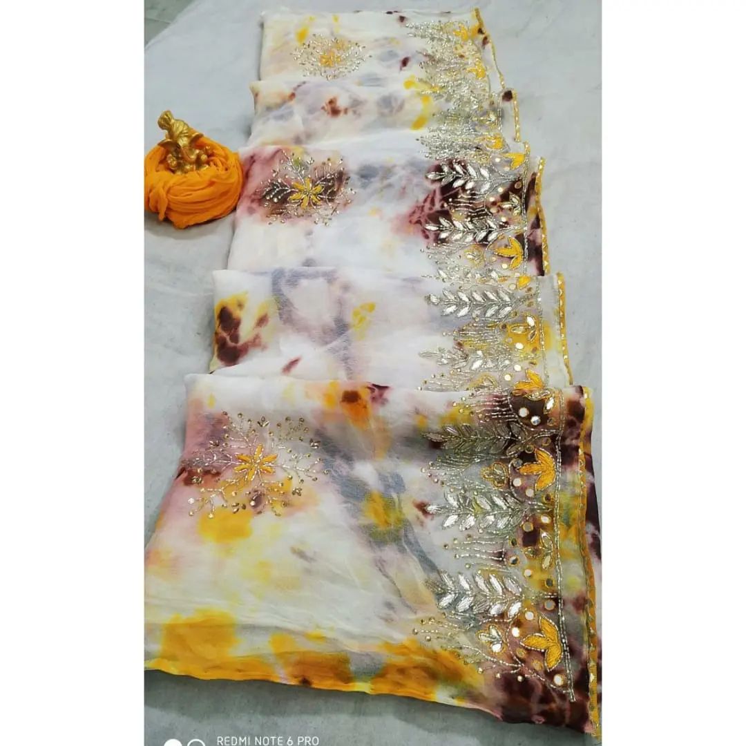 Shibori Tie Dye Saree