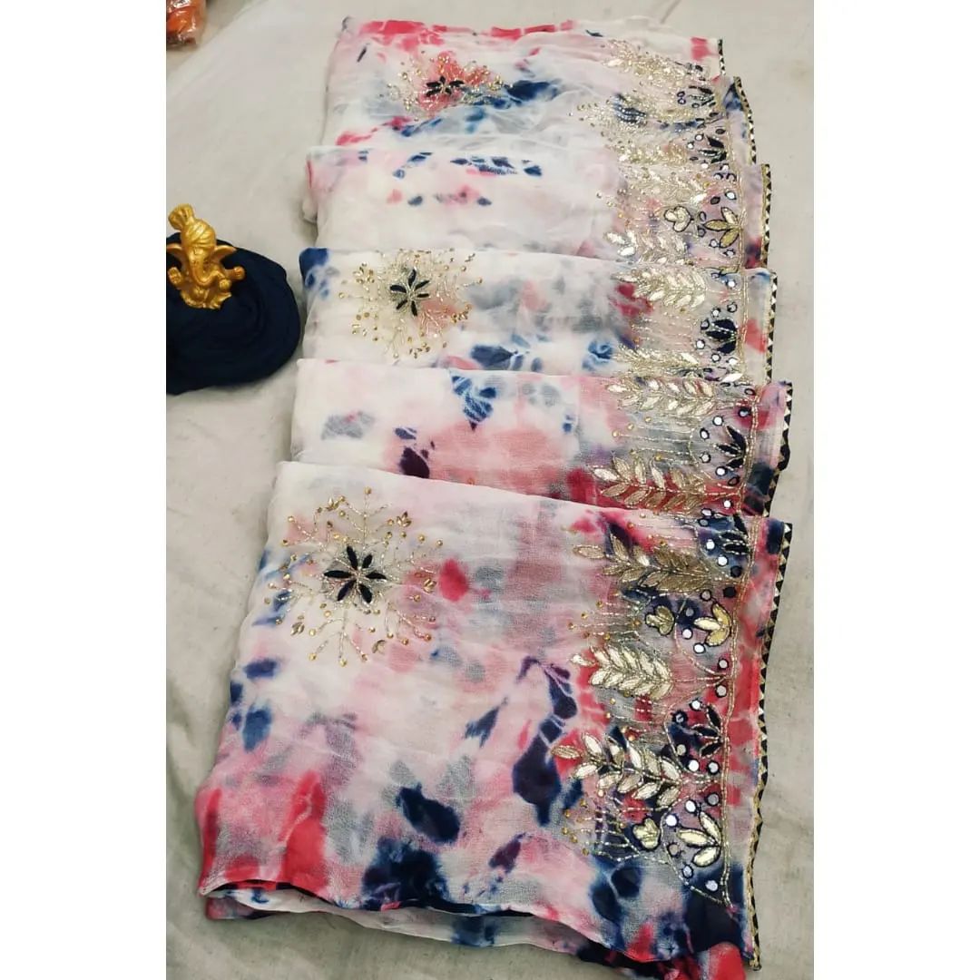 Shibori Tie Dye Saree