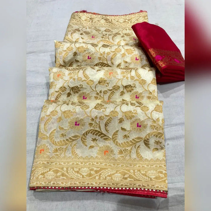 Pure Dolla Radian Silk Jari Fabric Saree