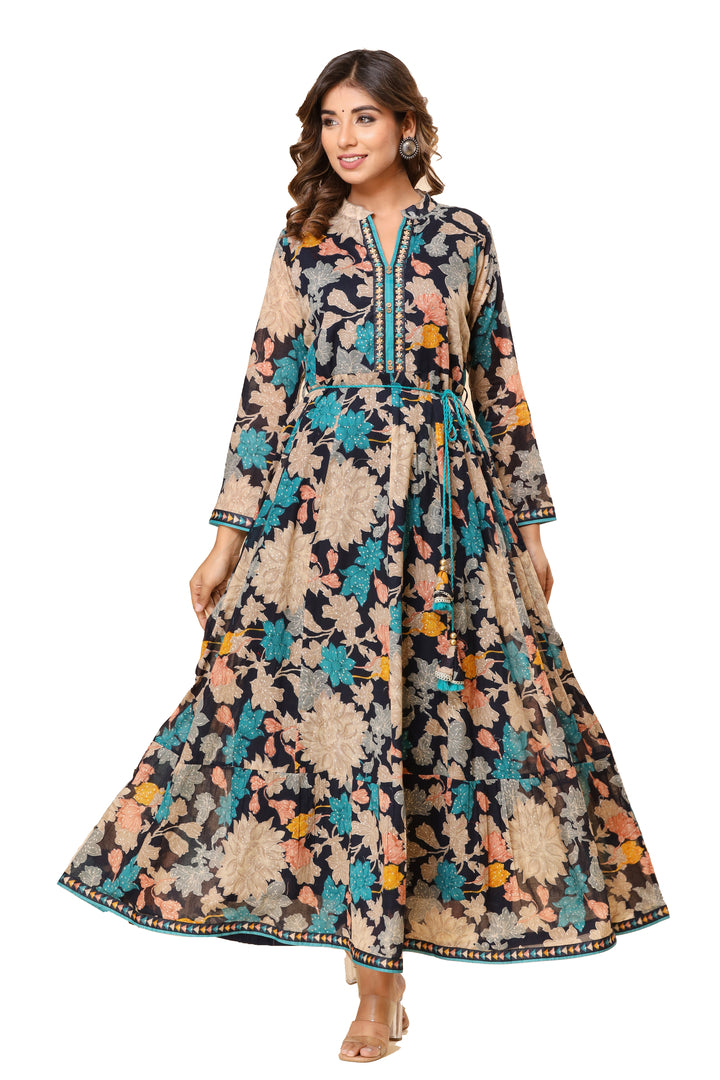 Wedding Party Ethnic Dress | Women Frill Dress | Women Stylish Kurti for Women