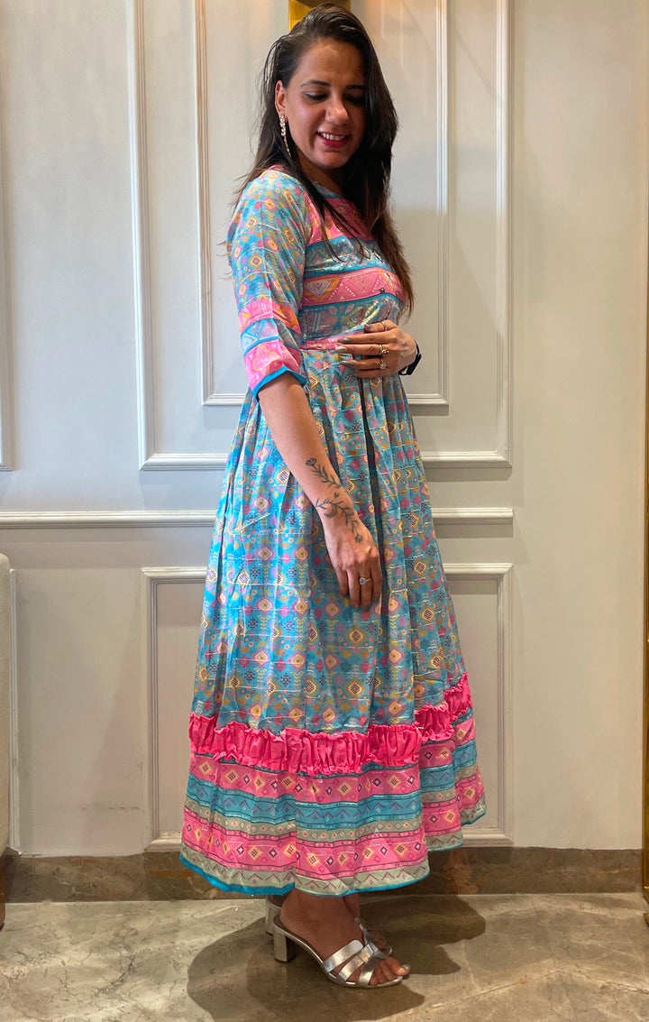 Printed Gown