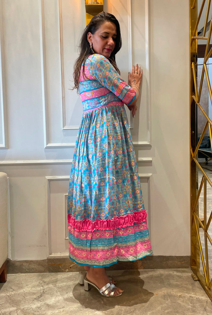Printed Gown