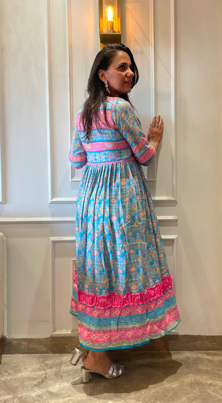 Printed Gown