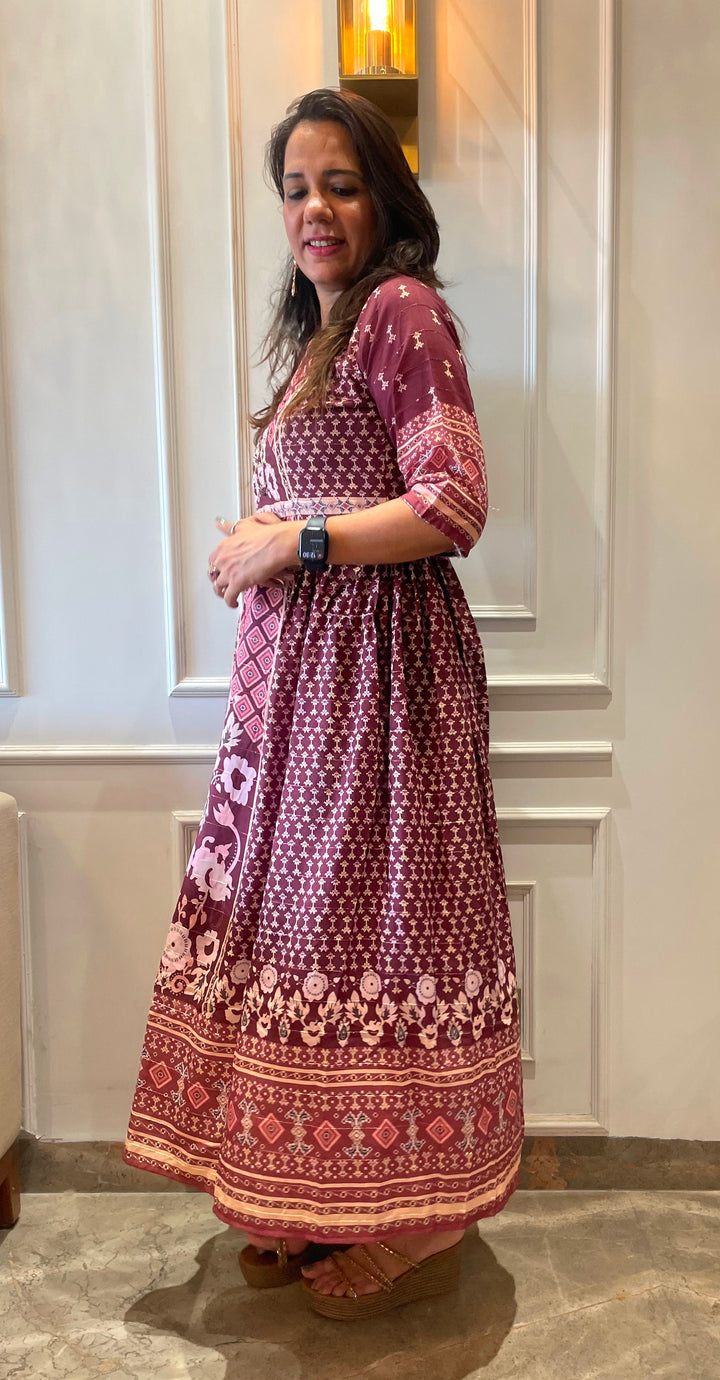 Printed Gown
