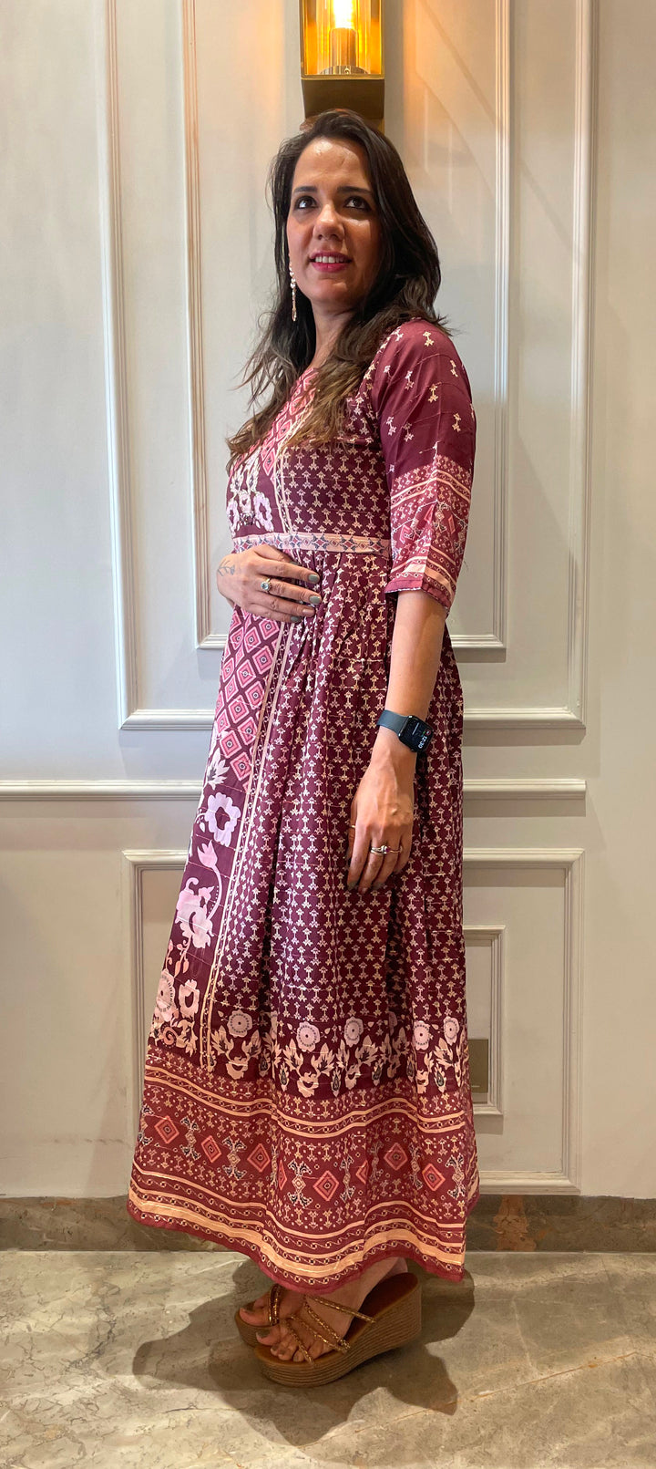 Printed Gown