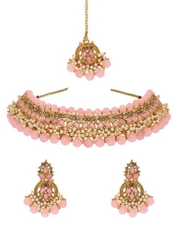 Antique Necklace Set in Rajwadi