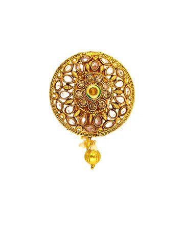 Antique Saree Pin in Gold finish