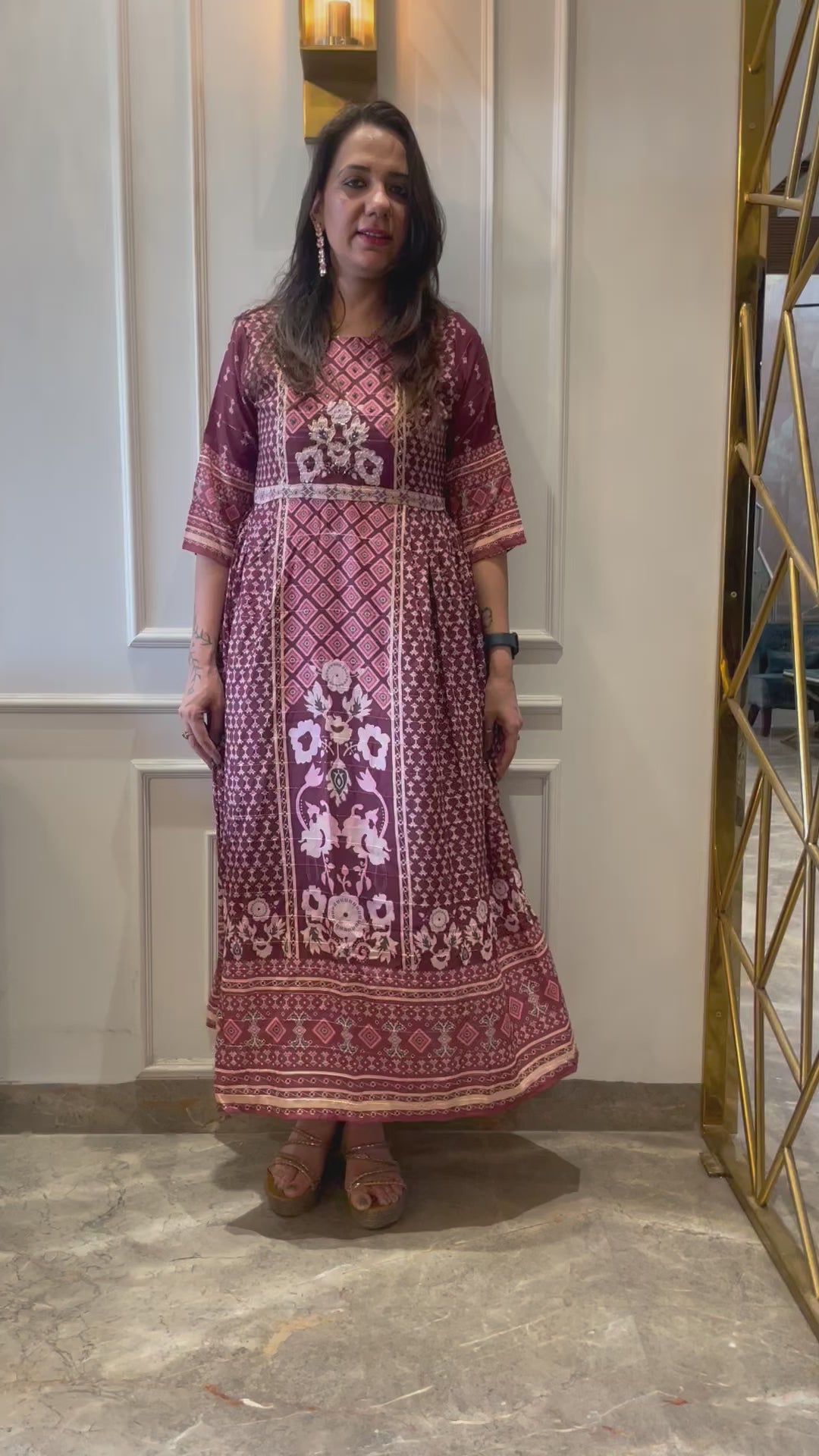 Printed Gown