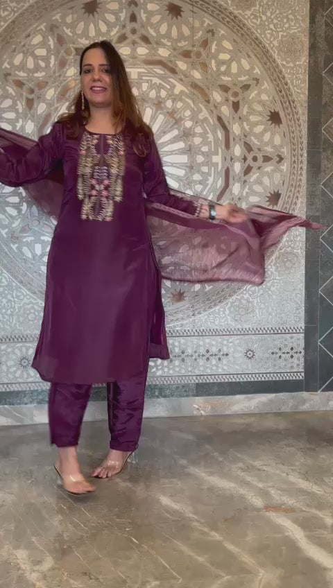 Salwar Suit Grape Purple 3 piece